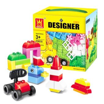 TSH Mainan Edukasi Brick Educational Kid WANGE Designer 58232 Duplo Blocks