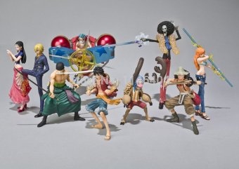 Anime One Piece Action Figures 2 Years Later Luffy Zoro Sanji Usopp Brook Franky Nami Robin Chopper 9pcs/set - intl
