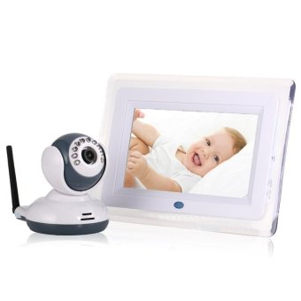 Winliner BM-W-05 2.4GHz Two-way Audio Wireless 7 Inches LCD Screen Digital Baby Monitor (White)