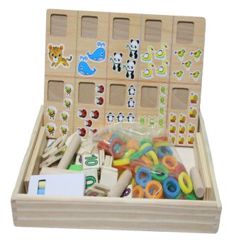 Kayla Org Mainan Edukasi Donunts number-crunching wooden toy