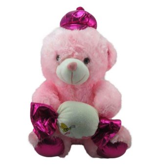 Meilyngiftshop Bear Topi Candy Boneka - Pink