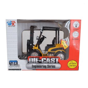 MOMO Toys Die Cast Engineering Forklift - Mainan Forklift Die Cast