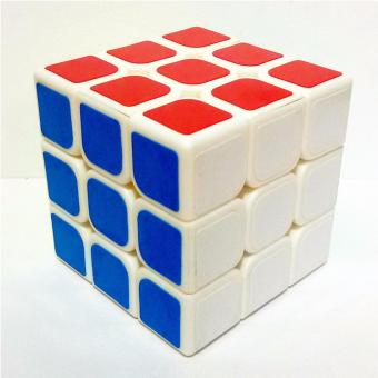 AA Toys Brains Cube Mika Rubik 3 x 3 Base Putih Full Color - Mainan Edukasi Rubik