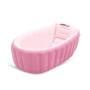 High Quality Intime Inflatable Baby Bath Tub Portable Bathtub+ Free Hand Pump(my36) - intl