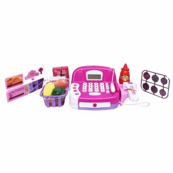 AA Toys Inteligence Cash Register 6030 HK Pink - Mesin Kasir Mainan