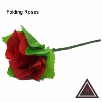 Folding Rose (Alat sulap, mawar sulap, mainan)