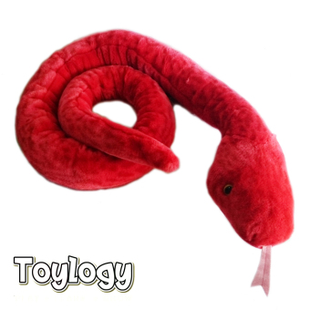 Toylogy Boneka Hewan Ular - Snake Doll - 62\" Red