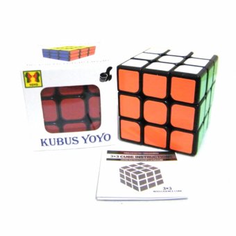 Eigia Rubik Brain Cube 3 x 3 Full Color Base Hitam Mainan Edukasi Anak Usia 3 Tahun Ke Atas Dewasa Toy Speed Puzzle Rubiks Kubus SNI Asah Otak Latih Kesabaran Ketekunan Kecepatan Tangan Toys Edukatif Aman Mudah Cepat Diputar - Multicolor