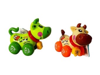 MOMO Toys Animal Cute Calves 635 Isi 2 Pcs - Mainan Sapi Kunci