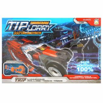 TSH Mainan Track Tip Lorry Thunderous Spin 360 Charge - Multi Colour