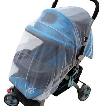 Summer Safe Baby Carriage Insect Full Cover Mosquito Net Baby Stroller Bed Netti - intl