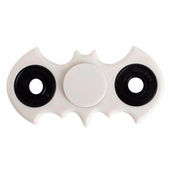 10pcs colorful Hand Spinner Fidget Stress Cube Batman Fidget Spinner Plastic EDC Tri-Spinner Fidget Toy Adults Focus Anti Stress Gifts(White) - intl