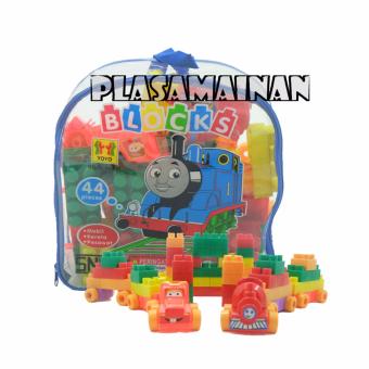 AA Toys Blocks Tas BL44-TM 44 Pcs Play & Learn - Mainan Susun Blocks