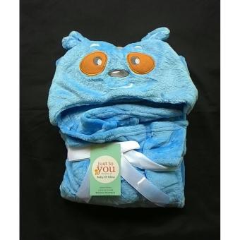 MomBaby Selimut Topi Double Fleece / Selimut Hoodie 3D / Hoodie Blanket Tudung / Selimut Topi Animal - Koala Biru