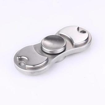 Fidget Spinner Metalic Mainan HandSpinner Toys - Silver