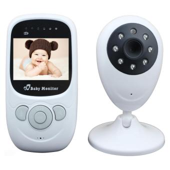 Wireless Baby Monitor Digital LCD Screen Night Vision Camera Audio Two-Way Talk EU Plug - intl