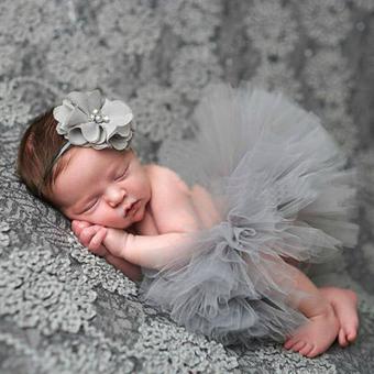 Baby Talk Newborn Baby Princess Tutu + Headband - Baju Foto Model Bayi Baju Bayi Murah Baju Tutu Bayi Dress Bayi Dress Lucu Bayi Baju Baby Set Dress atau Baju Bayi Baru Lahir Rok Tutu Bayi