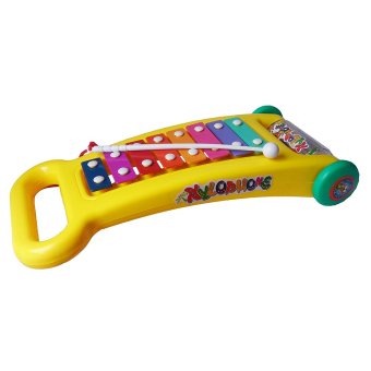 Toylogy Mainan Anak Mainan Tradisional Alat Musik Pukul Kolintang - Xylophone (Yellow)