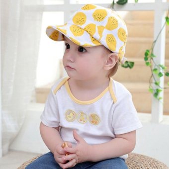 EOZY Kids Baby Boys Lemon Printed Baseball Cap Adjustable Snapback Caps Sunhat - intl