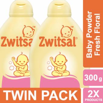 Zwitsal Baby Powder Classic Soft Floral - 300gr TWIN PACK