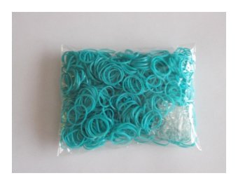 Loom Bandz Refill Rubbers + 25 S Clips (3 Free Charms) - Sea Blue - intl