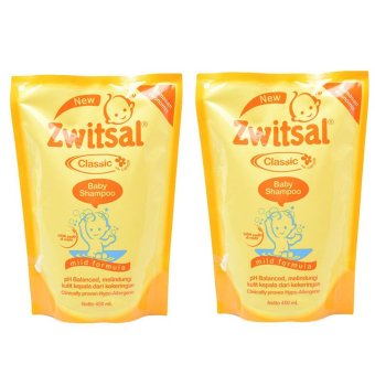 Zwitsal Baby Shampoo Classic 450ml Pouch - 2 Pcs