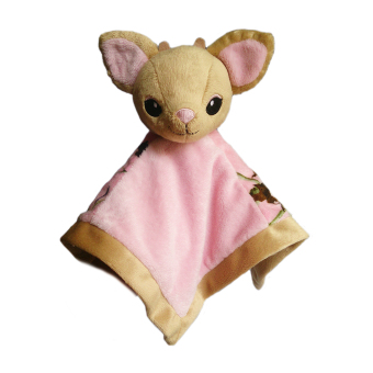 Toylogy Saputangan Bayi Kepala Rusa - Handkerchief Deer Head Pink Doll - - 11 inch
