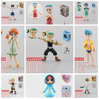12cm One Piece Robin Rebecca nami zoro Anime Collectible ActionFigures PVC Collection toys for christmas gift with retail box - intl