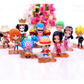10Pcs/Lot One Piece Luffy Tony Chopper Sanji Nami Zoro FrankyRobinhigh Quality Action Figures Toys Collection Model Toy - intl