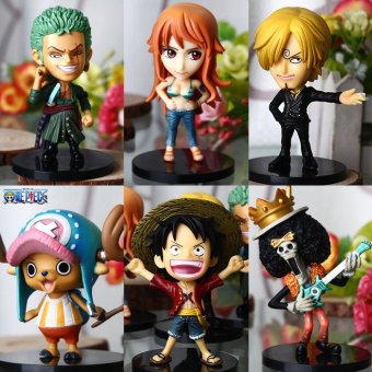 One Piece 6PCS/SET New World Anime Figuarts SPECIAL MH POP LUFFY ZORO SANJI NAMI Assembling Figuarts ZERO Action Figure 0681 - intl