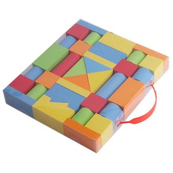 Hang-Qiao anak EVA blok bangunan teka-teki Software blok (aneka warna) - International