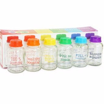Botol Penyimpan ASIP Baby Pax Rainbow 150ml - Isi 6