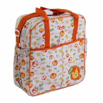 AA Toys Kiddy Diaper Bag Bordir Orange Motif Lion - Tas Bayi Orange