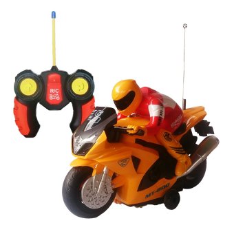 Toylogy Mainan Anak Remot Control Motor Kuning - RC Motor Radio Control Motorcycle 8815-2 - (Yellow)