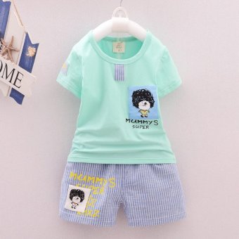 Bear Fashion 2017 Baby Boys Clothing Kids Summer Casual Clothes 2pcs Set - intl