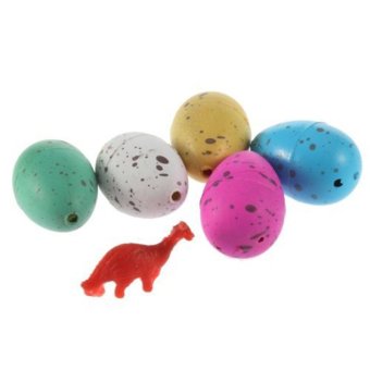 6x Cute Growing Hatching Magic Dinosaur Egg Add Water Child Inflatable Toys
