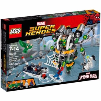 LEGO Super Heroes 76059 Spider-Man: Doc Ock's Tentacle Trap Building Kit (446 Piece) / Toys / Super Heroes Theme / Spider-Man LEGO / Various Component - intl