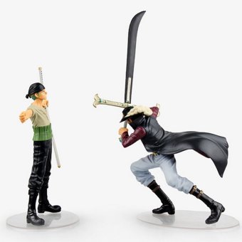 Anime One Piece Dracule Mihawk & Roronoa Zoro Action Figure Classic Collection Model - intl