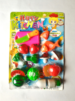Mainananak Jakarta - Mainan Buah & Sayur Potong Happy Kitchen Food Game Cutting