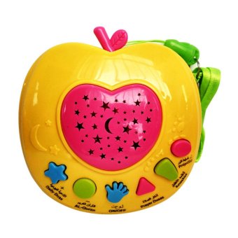 Baby Talk Apple Quran - Mainan Anak Mainan Bentuk Apel Mainan Murah Kado Anak Mainan Elektrik Kado Bayi Mainan Belajar Berdoa Mainan Edukasi Anak Untuk Belajar Al Quran - Yellow Pink