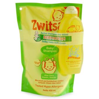 Zwitsal Baby Shampoo AVKS 450ml free bath classic 2 set