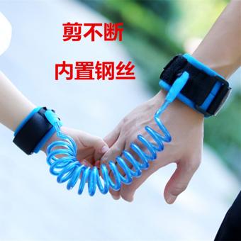Child Anti-lost Strap Wrist Leash Walking Hand Belt(Blue) - intl