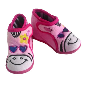 Adora Baby Sepatu Animal Baby Boots Zebra - Pink