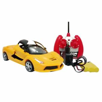 AA Toys Street Race Kuning Scale 1:18 With Charger - Maianan Mobil Remote Control
