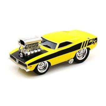 Maisto 1969 Dodge Charger R/T Koleksi Mainan Kendaraan - Kuning