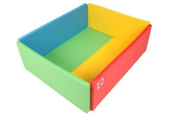 Foldaway Playmat - Bumper Grand Mat - Rainbow (140 x 120 x 50 cm)