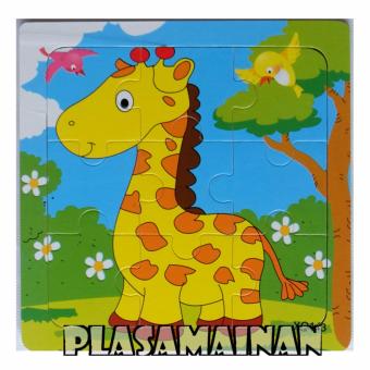 AA Toys Puzzle Kayu Hewan 15 x 15 QX143 - Mainan Kayu Binatang Jerapah