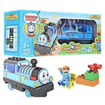 MOMO Toys Train Set Building Blocks 8900 - Mainan Block
