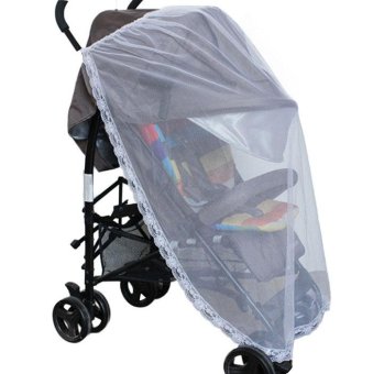Hot Universal Lace Safe Baby Carriage Insect Mosquito Net Baby Stroller Bed Net - intl