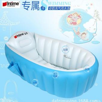 Intime Baby Bath Up Biru + pompa 5 inc